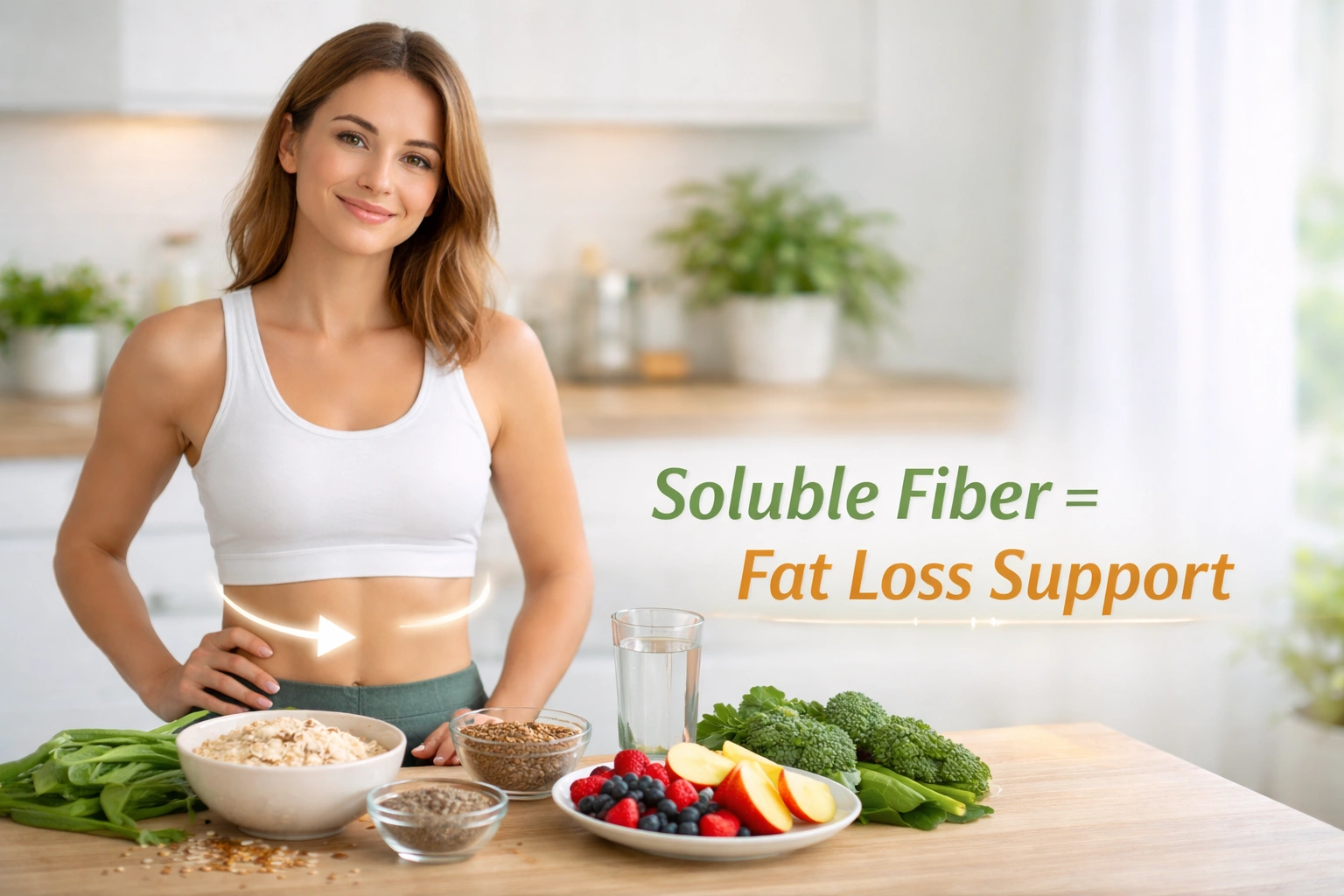 Soluble fiber foods supporting natural fat loss