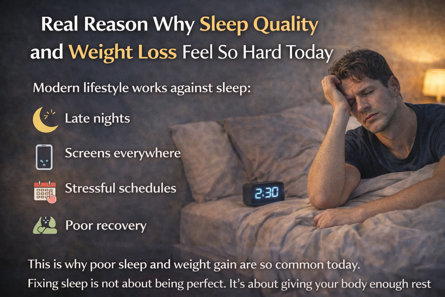 sleep quality and weight loss
