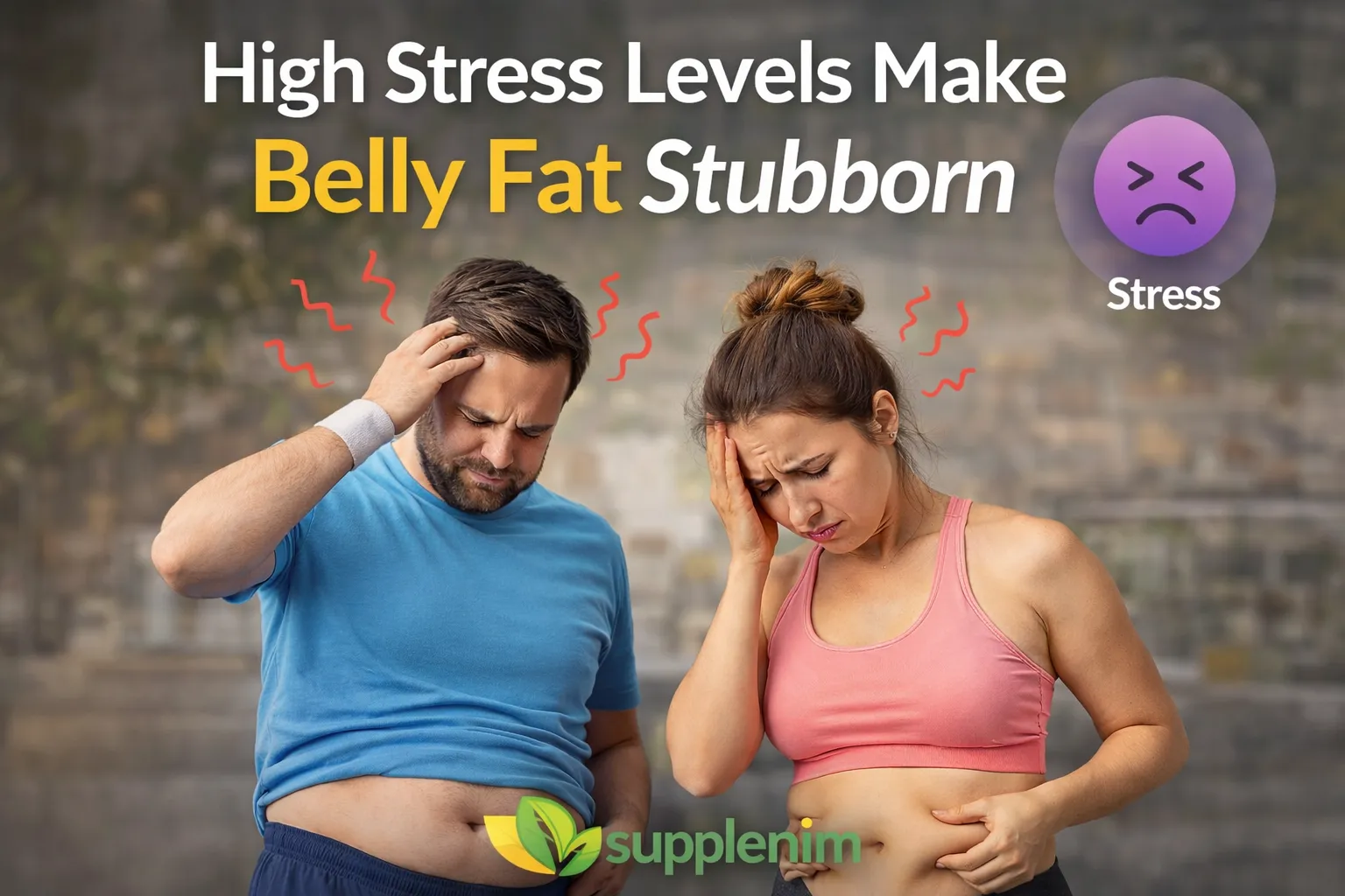 High Stress Levels Make Belly Fat Stubborn