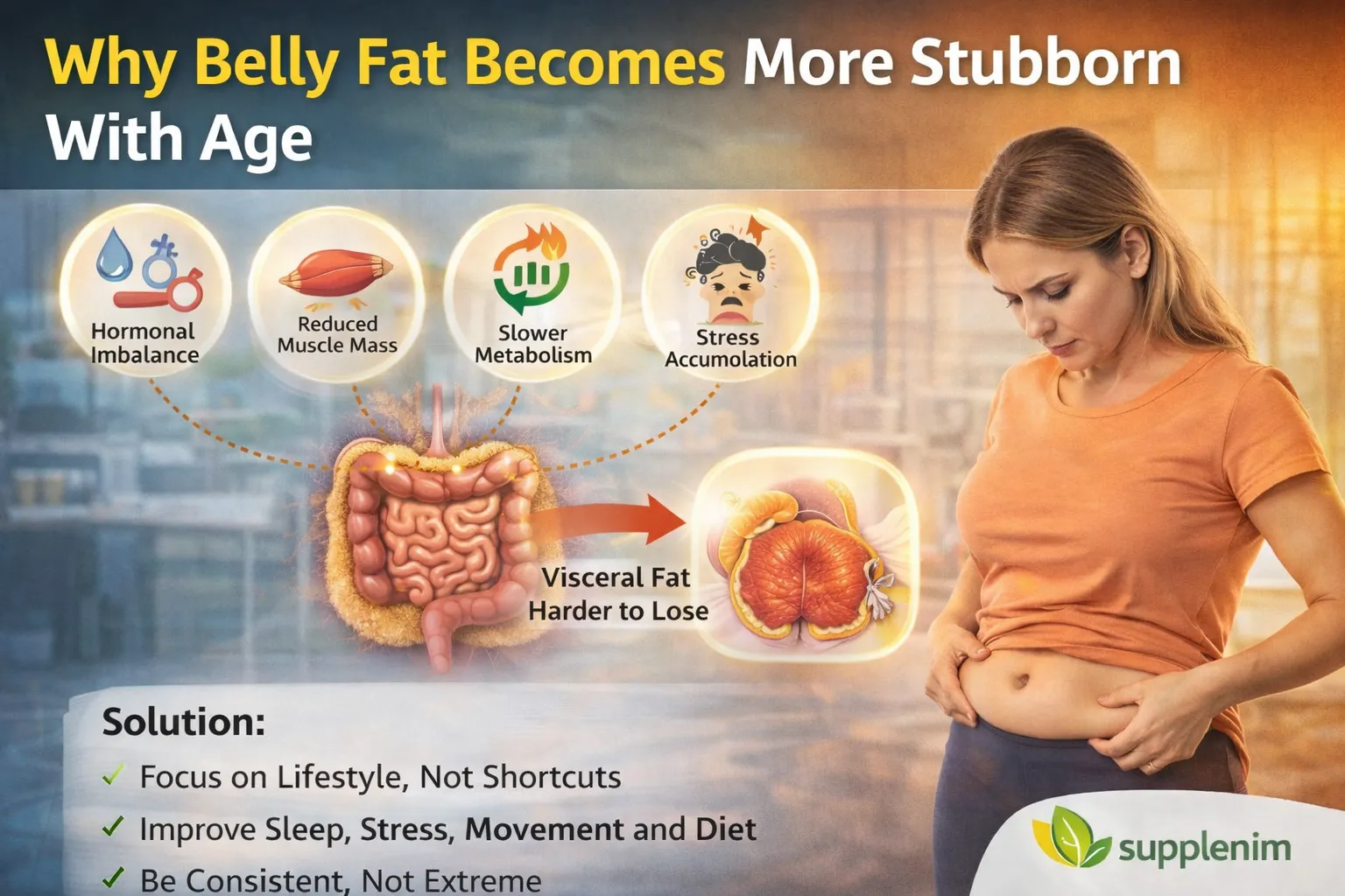 Why Belly Fat Becomes More Stubborn With Age