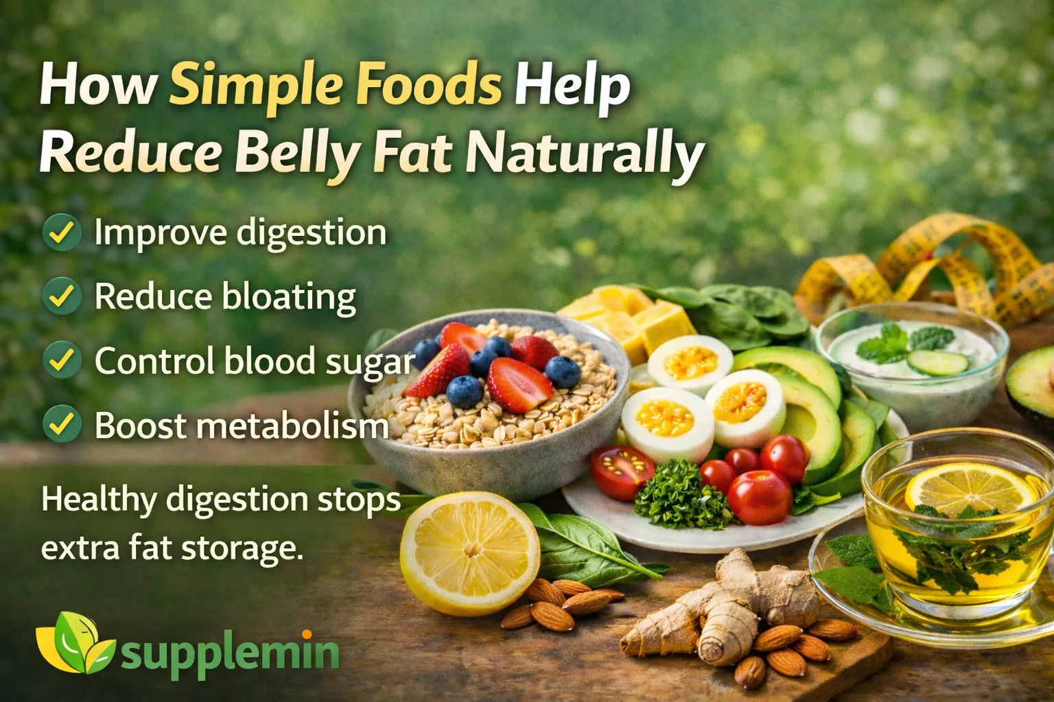How Simple Foods Help Reduce Belly Fat Naturally