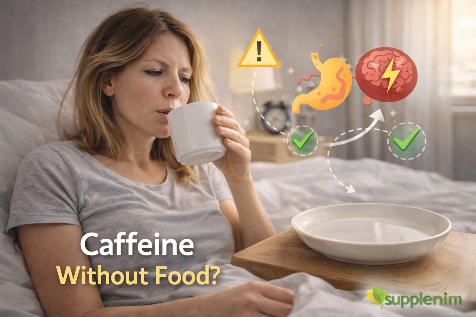 Drinking Only Tea or Coffee on an Empty Stomach