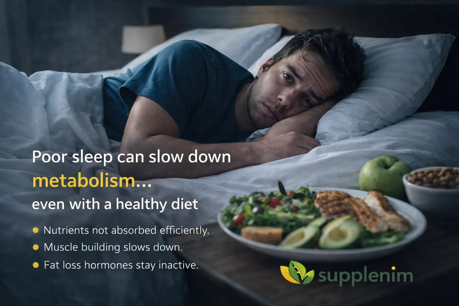 Can Poor Sleep Slow Down Metabolism Even With a Healthy Diet?