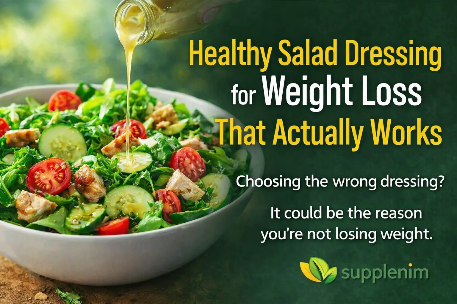 healthy salad dressing for weight loss​