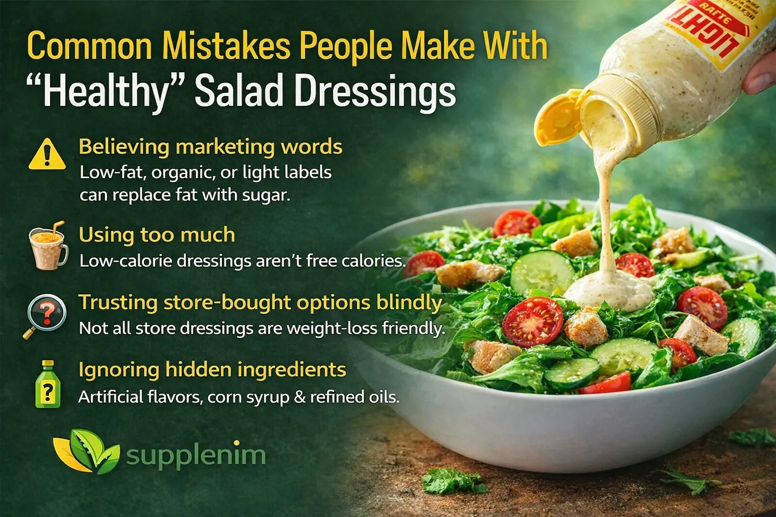 Common Mistakes People Make With “Healthy” Salad Dressings