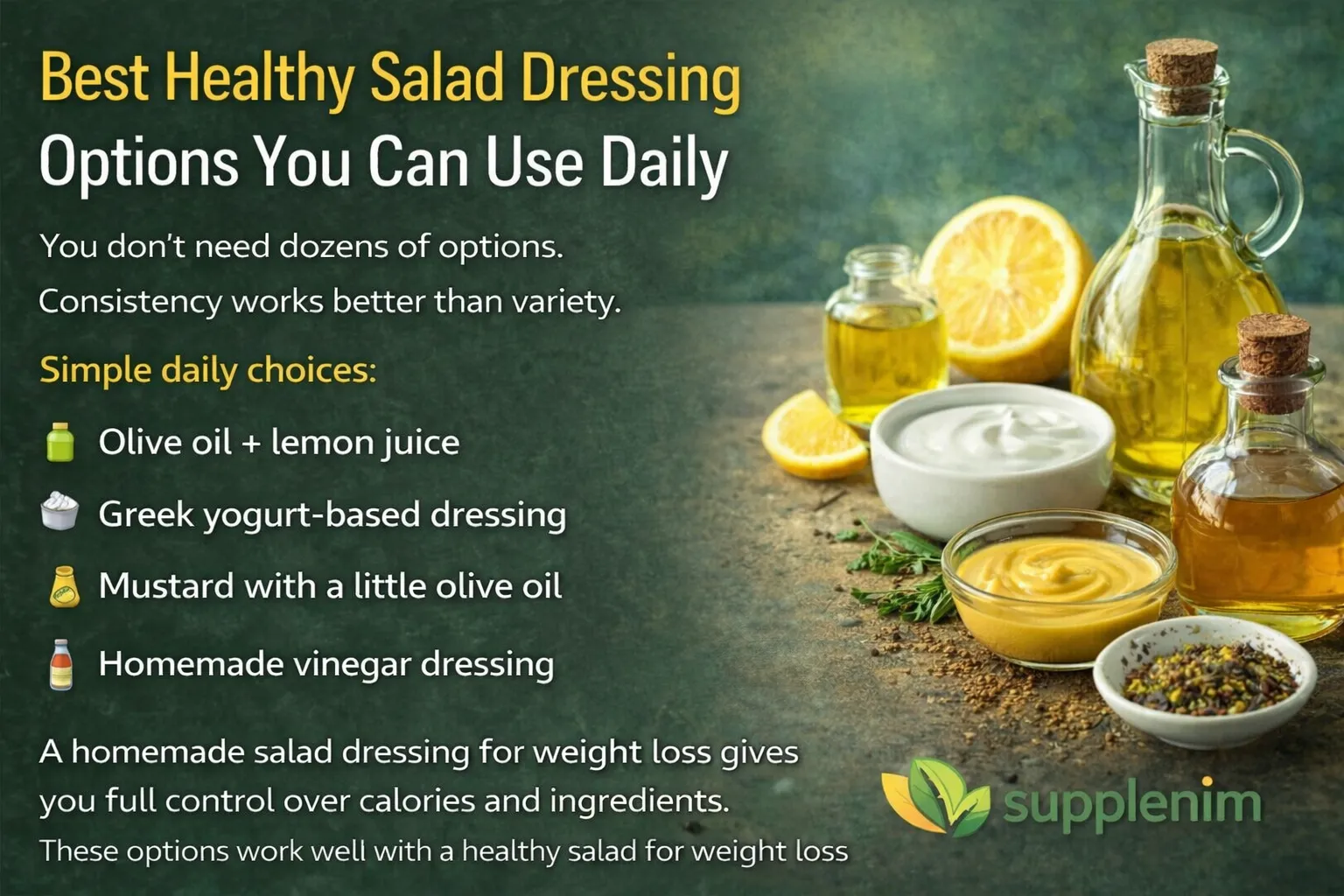 Best Healthy Salad Dressing Options You Can Use Daily