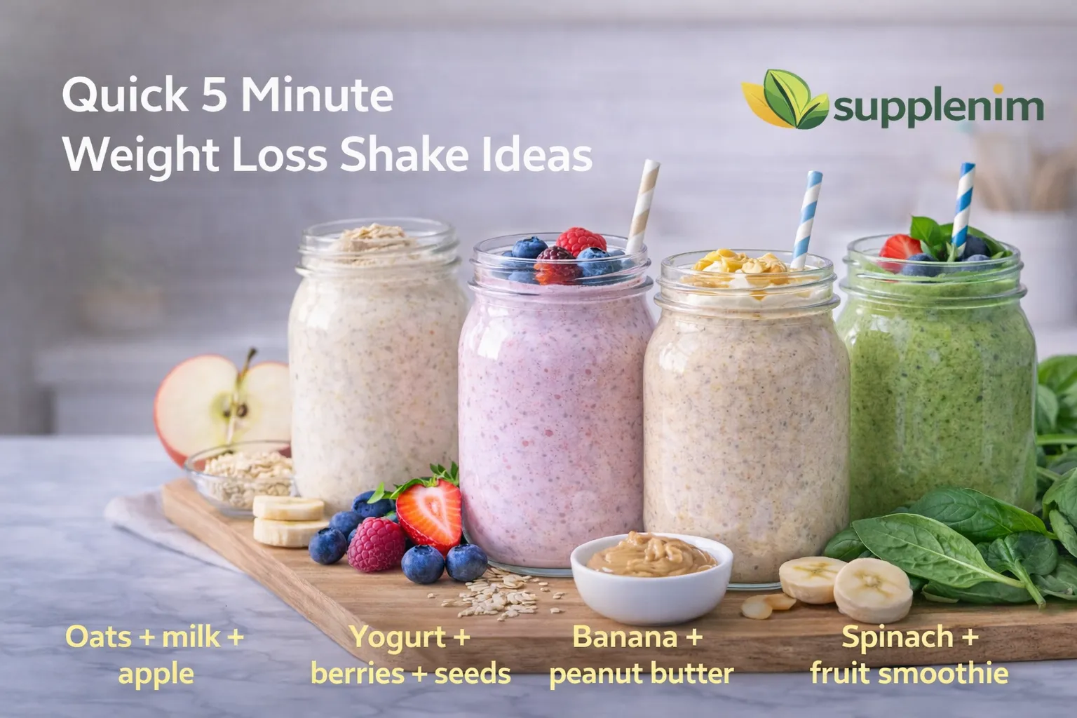 Quick 5 Minute Weight Loss Shake Ideas