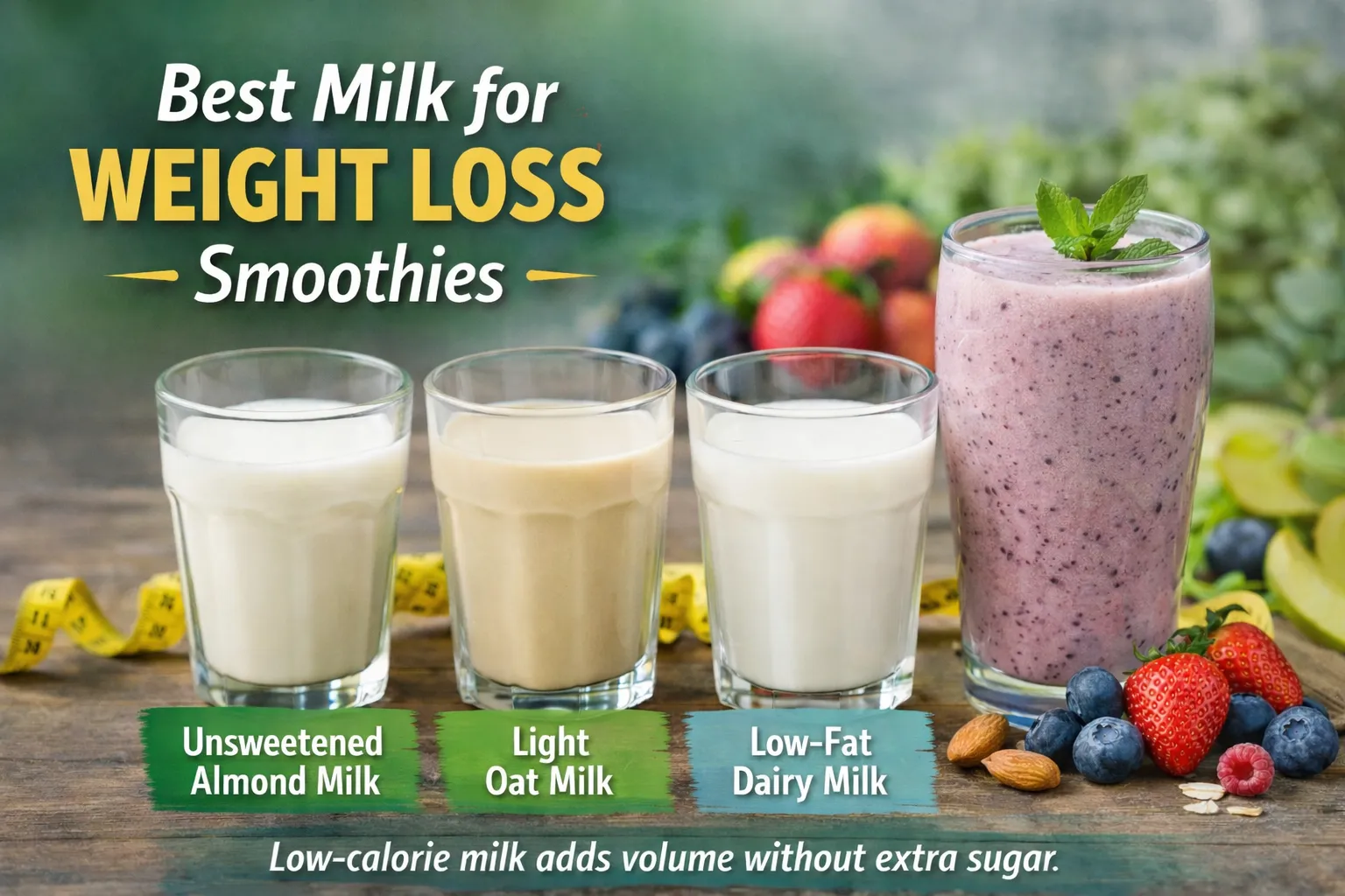 Best Milk for Weight Loss Smoothies