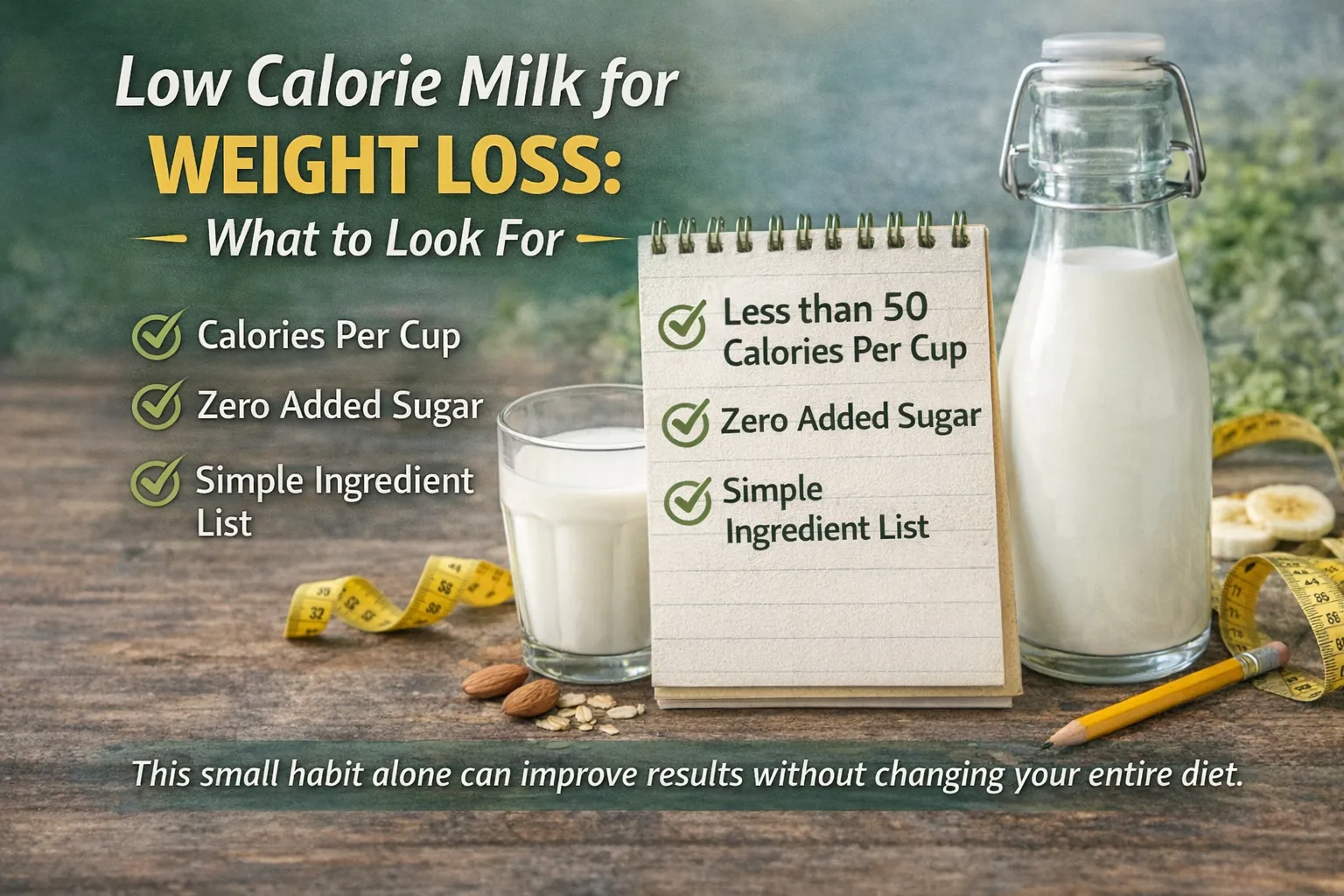Low Calorie Milk for Weight Loss: What to Look For