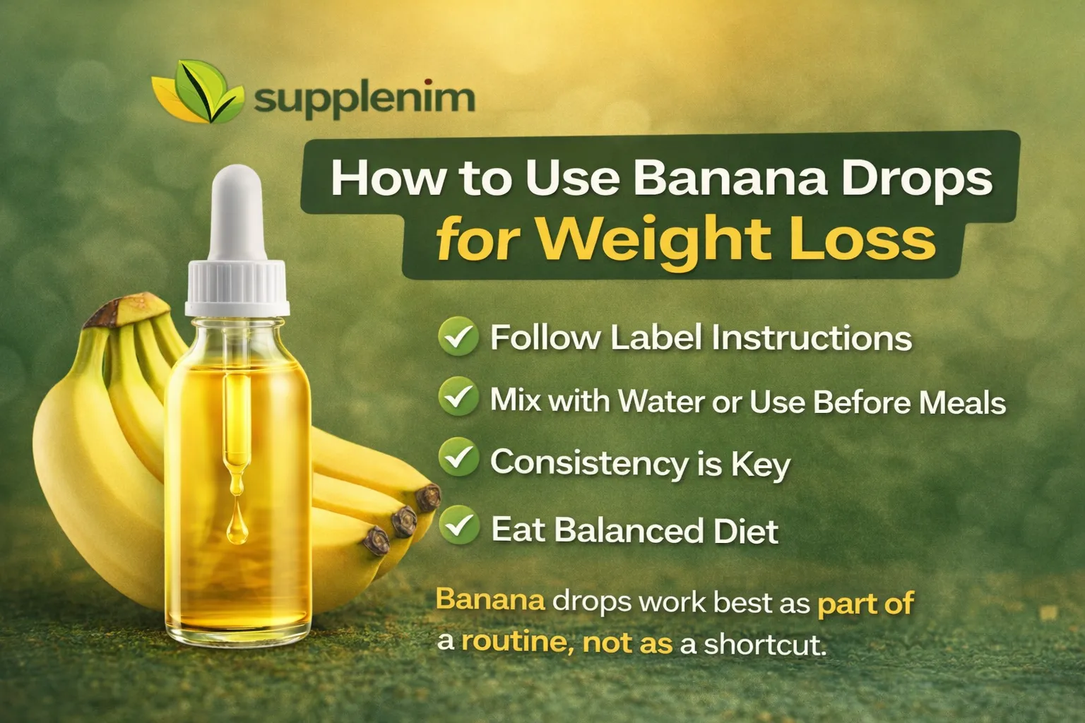 How to Use Banana Drops for Weight Loss