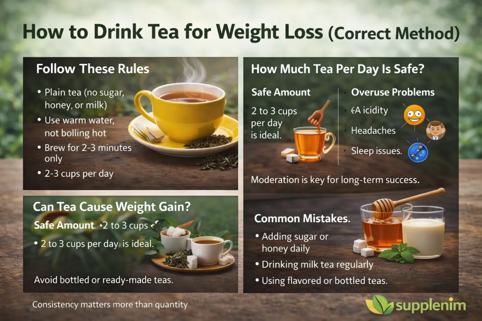How to Drink Tea for Weight Loss (Correct Method)