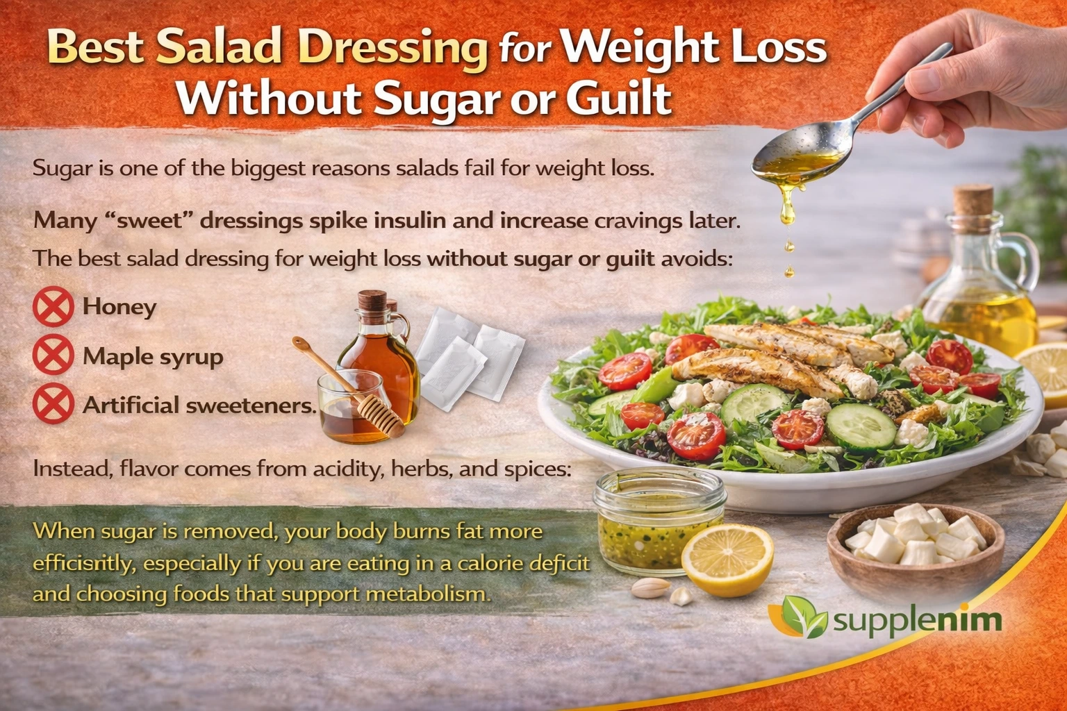 Best Salad Dressing for Weight Loss Without Sugar or Guilt
