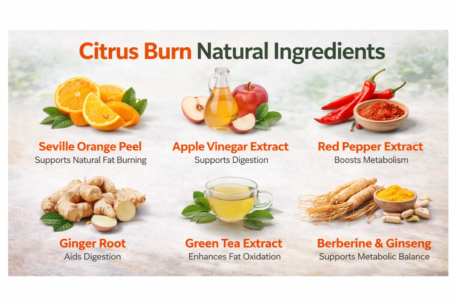 Citrus Burn Natural Ingredients